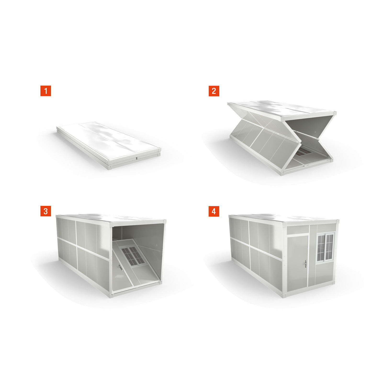 Containerhus Enkeldörr, oisolerad thumbnail