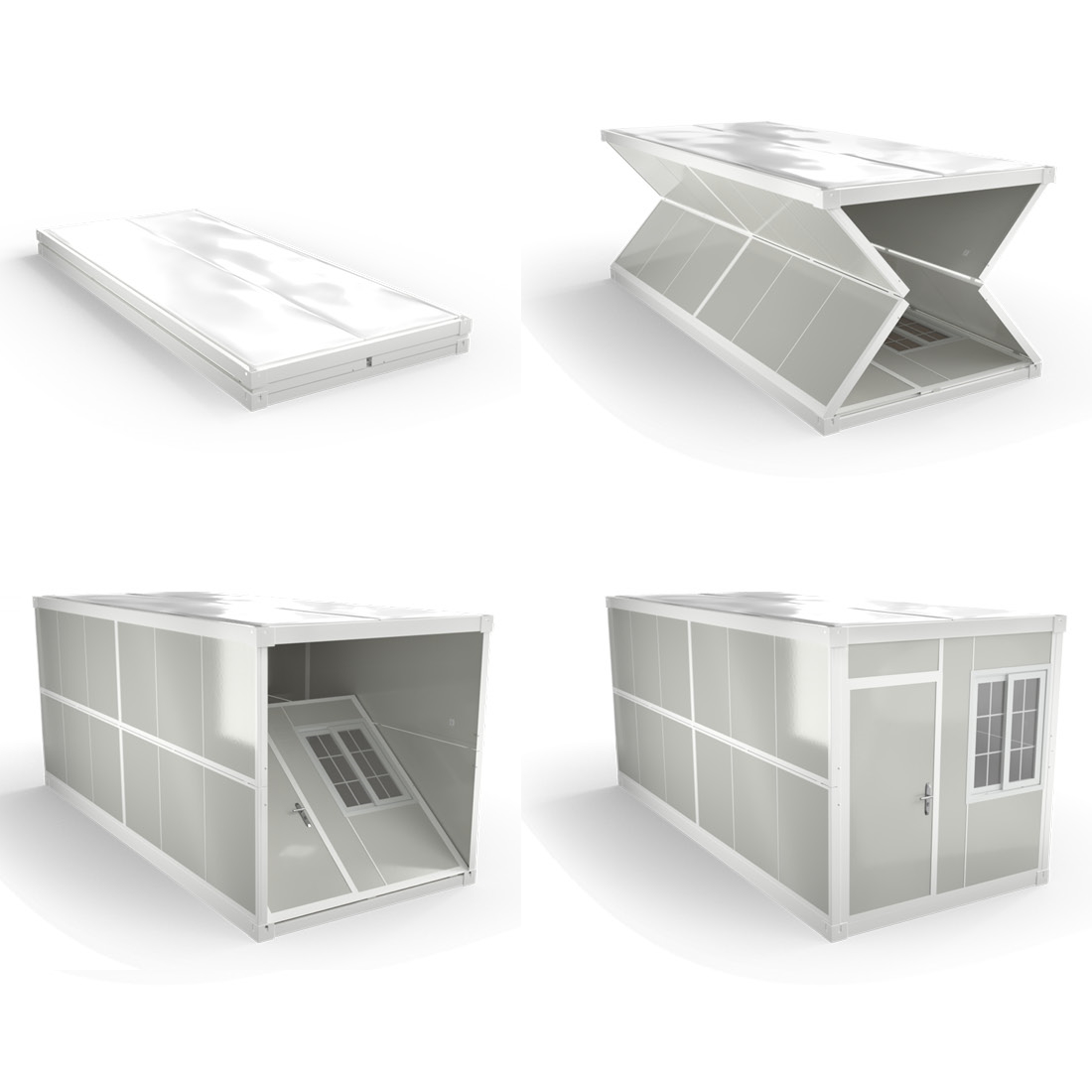 Containerhus Enkeldörr, oisolerad thumbnail