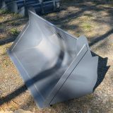 Lättmaterialskopa SLS2020 tippad och sedd uppifrån – redskap till lastmaskin